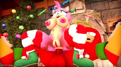 Sonic the Hedgehogs Christmas Nightmare with Amy Rose and Knuckles the Echidna
