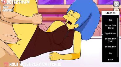 The Simpsons - Marges Lusty Wardrobe Malfunction Leads to Creamy Creampie Orgasm