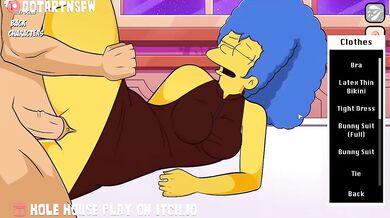 The Simpsons - Marges Lusty Wardrobe Malfunction Leads to Creamy Creampie Orgasm
