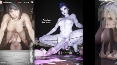 Sexy Big Girls Dancing and Grinding on Each Other in a PMV/HMV