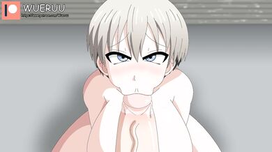 Massive Cock Sucks Uzaki-chan to Orgasmic Bliss (Wueruu)