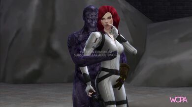 The Black Widow and Thanos - An Animated Hentai Parody