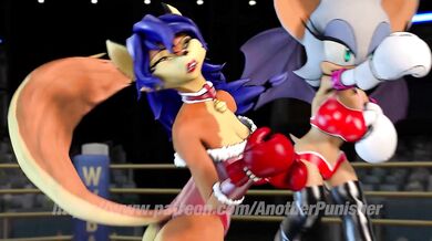 Painful Pleasures: Rouge the Bat vs Carmelita Fox