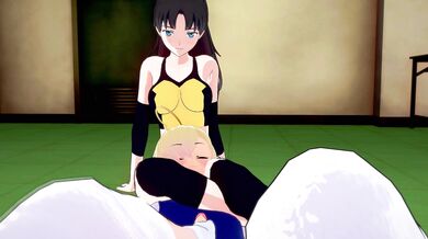 Sexy Necromancer Magical Girl: Bazett and Rins Fateful Night of Hentai Pleasure