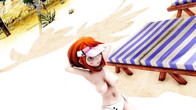 My Little Pony Ray Tracing Sexy Hentai Dreams MMD Model of Uraraka Bass Bass Knight Bikini Strip Animated with Ray Cast Version