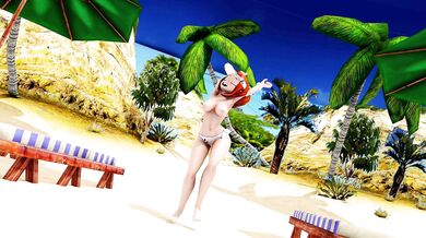 My Little Pony Ray Tracing Sexy Hentai Dreams MMD Model of Uraraka Bass Bass Knight Bikini Strip Animated with Ray Cast Version