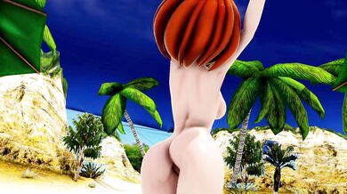 My Little Pony Ray Tracing Sexy Hentai Dreams MMD Model of Uraraka Bass Bass Knight Bikini Strip Animated with Ray Cast Version