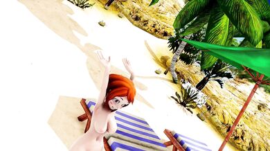 My Little Pony Ray Tracing Sexy Hentai Dreams MMD Model of Uraraka Bass Bass Knight Bikini Strip Animated with Ray Cast Version