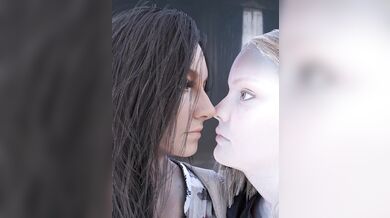 Mom, Dad and sisters are at home and having a fun time together!