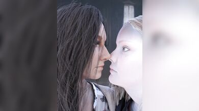 Mom, Dad and sisters are at home and having a fun time together!