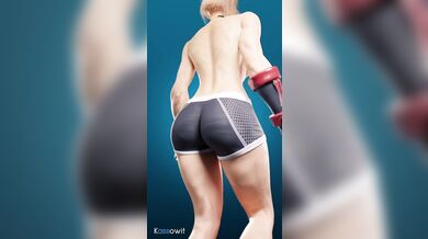 Girl with the perfect body struts her stuff in high heels, teasing and taunting viewers as she strolls past them