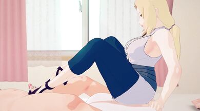 The Legendary Ninja Princess Tsunade and the Erotic Adventure with Bazett in Naruto World