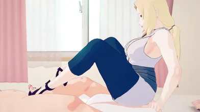 The Legendary Ninja Princess Tsunade and the Erotic Adventure with Bazett in Naruto World