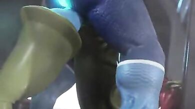 Deepthroat and Anal Fisting with Nut Worship Animation