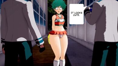 Watch as the young girl with spiky hair and a deformed body becomes so hot, she melts everything in her path