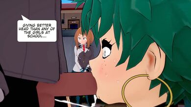 Watch as the young girl with spiky hair and a deformed body becomes so hot, she melts everything in her path