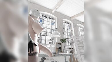 Making Waves: Two Futanaris Fucking in the Indoor Swimming Pool