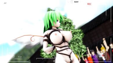 Bright daylight exposes the captive maiden in the schoolgirl uniform!