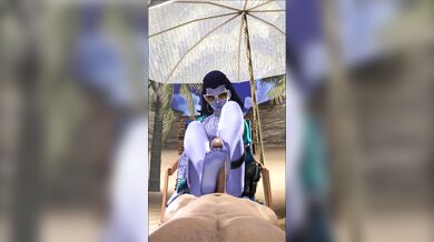 Mrs Widowmaker receives a heavenly foot massage and blueberry pie while her husband is away on business