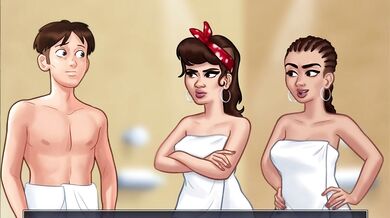 Cumming in the hot summer sun with Martinez and Lopez!