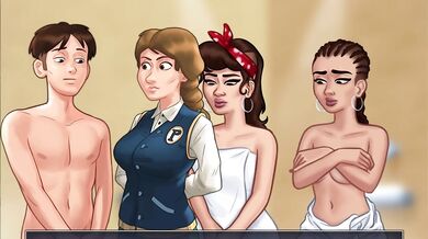 Cumming in the hot summer sun with Martinez and Lopez!