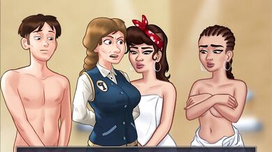 Cumming in the hot summer sun with Martinez and Lopez!