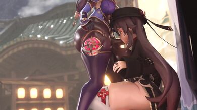 Lost in the Darkness of Night, She Sees a Vision of Divination, Held Captive by the Power of Her Nut-Like Breasts