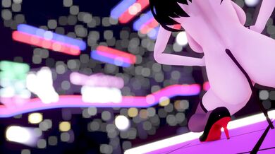 Sexy Dancer Shakes Her Ass on Stage in Virtual Reality MMD Video