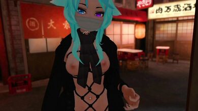 The Naughty Wolfgirl Exposes Herself In Public