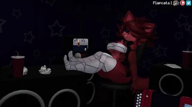 Fnaf Foxy Fuck, where the fun never stops Come inside and watch as the sexy animatronic fox gets pounded by her favorite plush buddy