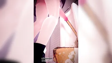 Watch hot futa girl Kikyo pee a lot in this epic hentai porn video!
