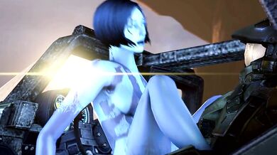 Busty Cortanas Steamy Ride