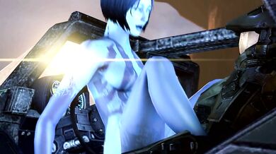 Busty Cortanas Steamy Ride