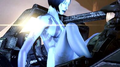 Busty Cortanas Steamy Ride