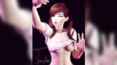 Sexy college girlfriend caught cheating with her dad in the shower