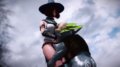 The wizard and the orc: a magical encounter in the forest