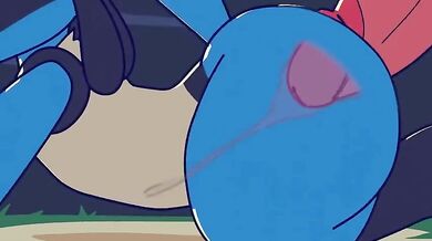 Charizard Rides Lucario Hard in a Heated Encounter