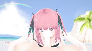 One-on-One Beach Blowjob POV