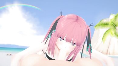 One-on-One Beach Blowjob POV