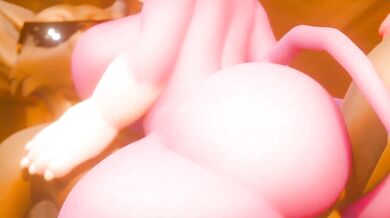 Tit-fucking a sexy anthropomorphic creature with a big cock