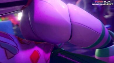 One-eyed circus babe goes down on an assailant for an intense anal fuck