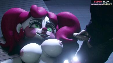 Sultry Circus Performer Receives a Sensual Blowjob and Cumshot on Stage