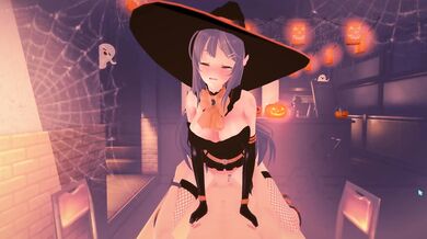 Mai, the sexy witch in a seductive Halloween night!