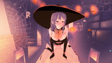 Mai, the sexy witch in a seductive Halloween night!