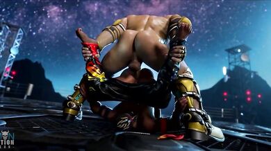 Rewritten as: Sexy babes get smacked around in Tekken-style fight scenes