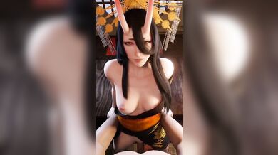Sexy Heroine Aria in Lustful Love Adventure with Oni Demon