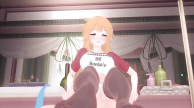 Sexy secretary gets a thigh-high thighjob in the office during her lunch break