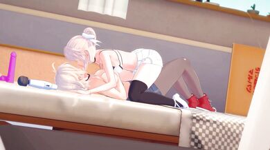 Sapphic Passion Between Two Lovely Ladies