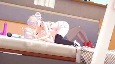 Sapphic Passion Between Two Lovely Ladies