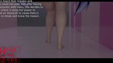 A horny girl helps her best friend, Deku, find his god-like cock with the help of a magical device